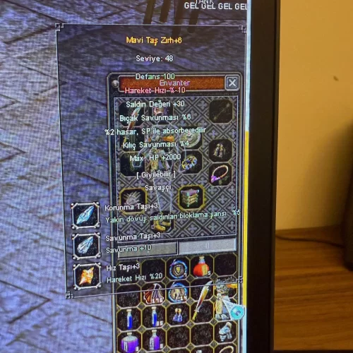  +6 MAVİ TAŞ ZIRHI ELİT EFSUNLU